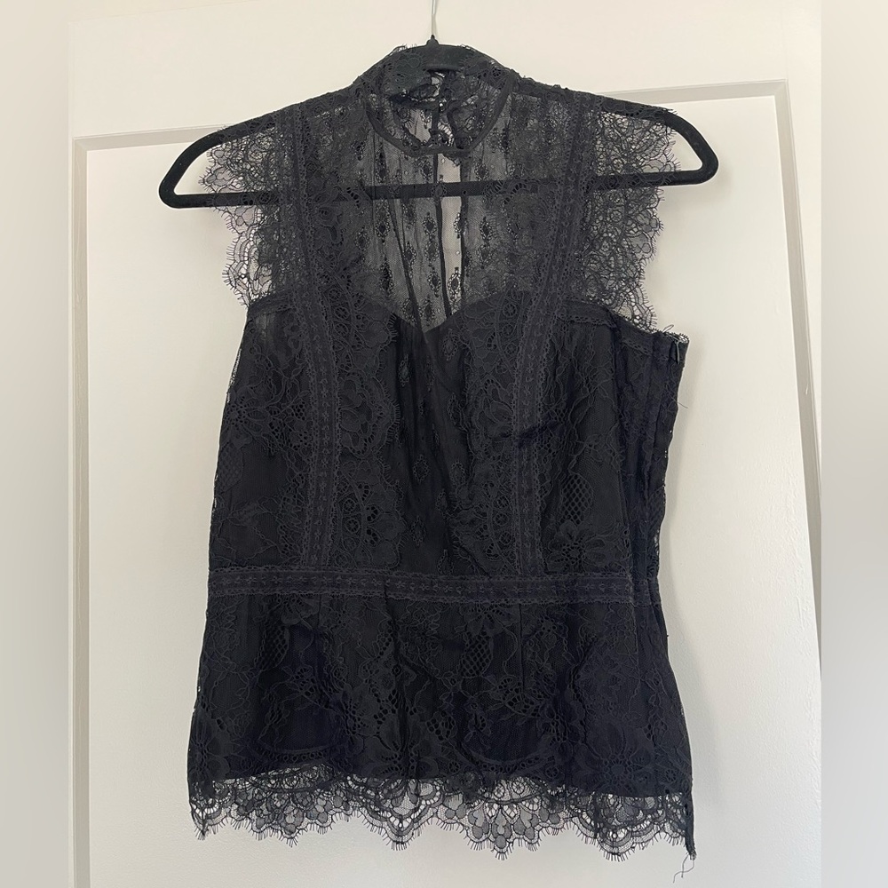 Black Lace Blouse